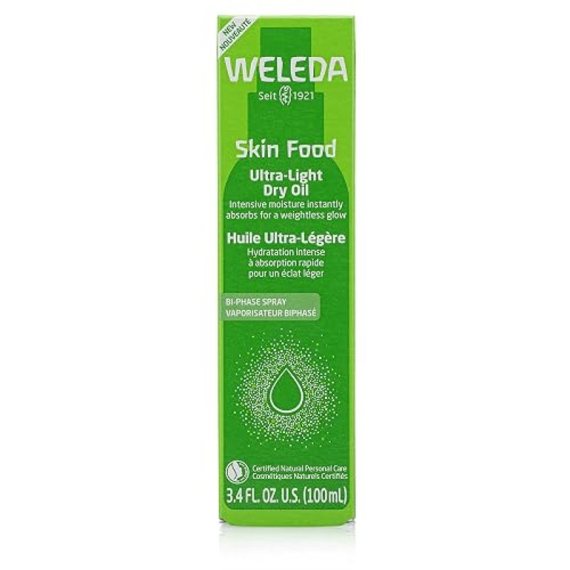 WELEDA SKIN FOOD ULTRA-LIGHT DRY OIL 3.4OZ WITH VITAMIN-RICH PLANT OILS, PANSY CHAMOMILE EXTRACTS