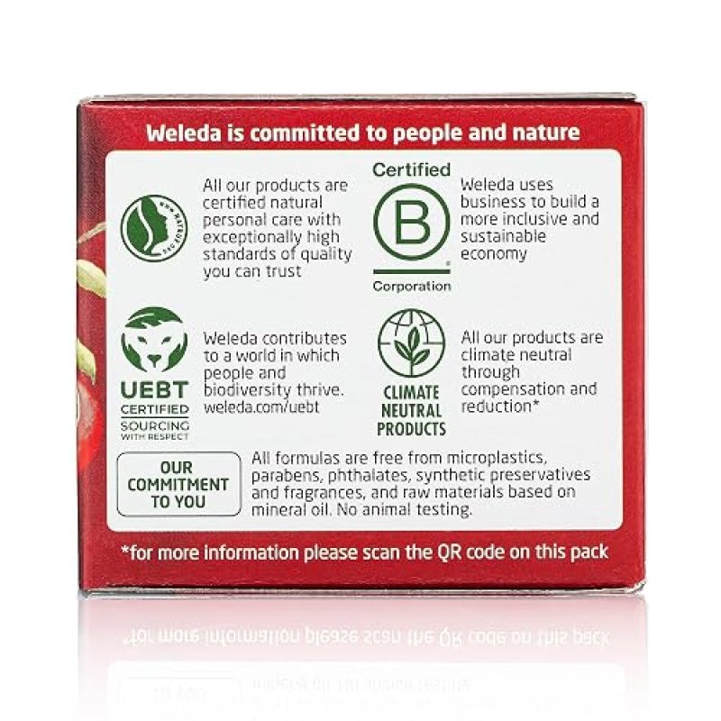 WELEDA PLUMPING NIGHT CREAM WITH POMEGRANATE MACA ROOT PEPTIDES PLANT-BASED FACE MOISTURIZER