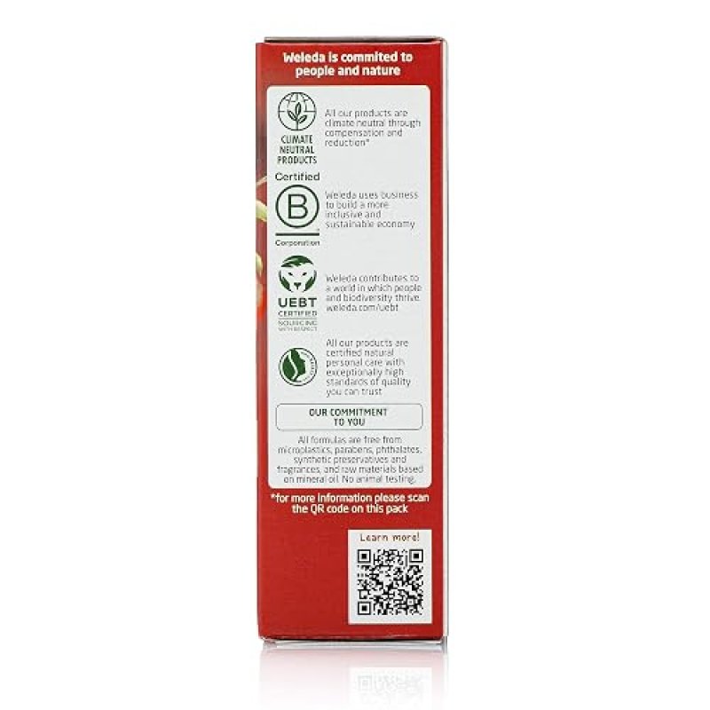 WELEDA PLUMPING FACE SERUM WITH PEPTIDES, POMEGRANATE MACA ROOT PLANT-BASED SKINCARE