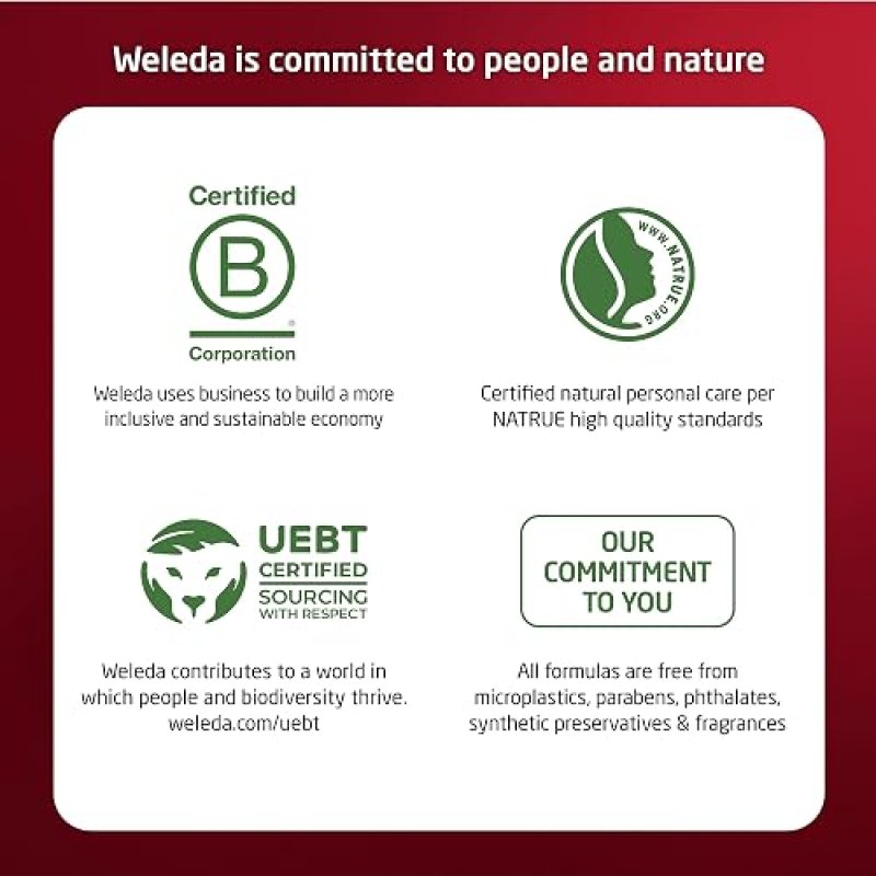 WELEDA PLUMPING FACE SERUM WITH PEPTIDES, POMEGRANATE MACA ROOT PLANT-BASED SKINCARE