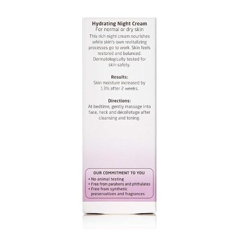 WELEDA HYDRATING NIGHT FACE CREAM 1OZ PLANT-BASED MOISTURIZER WITH IRIS ROOT CHAMOMILE