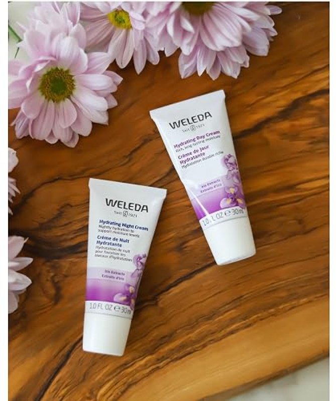 WELEDA HYDRATING NIGHT FACE CREAM 1OZ PLANT-BASED MOISTURIZER WITH IRIS, CALENDULA CHAMOMILE
