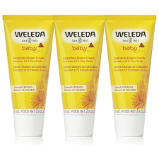 WELEDA BABY CALENDULA DIAPER CREAM 2.8OZ PACK OF 3 WITH CHAMOMILE ALMOND OIL ZINC OXIDE