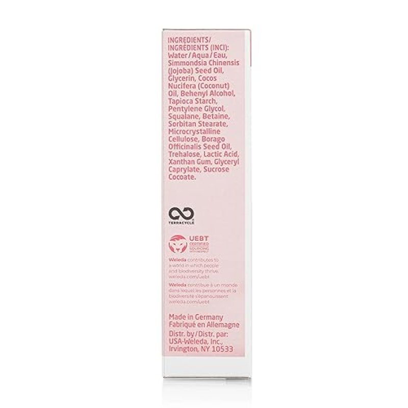 WELEDA UNSCENTED HAND CREAM 1.7 OZ MOISTURIZING PLANT-BASED FORMULA WITH JOJOBA, BORAGE COCONUT OILS