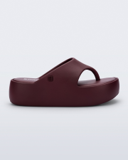 MELISSA FREE PLATFORM THONG  BURGUNDY