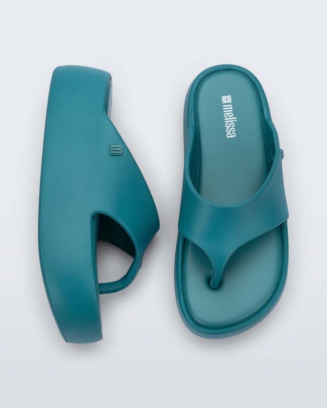 MELISSA FREE PLATFORM THONG  TEAL