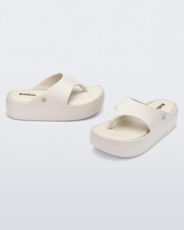 MELISSA FREE PLATFORM THONG  BEIGE
