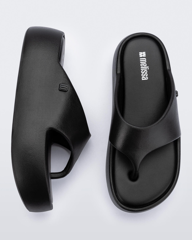 MELISSA FREE PLATFORM THONG  BLACK