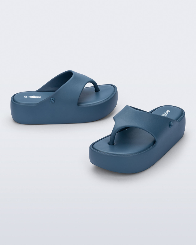 MELISSA FREE PLATFORM THONG  BLUE