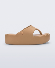 MELISSA FREE PLATFORM THONG  DARK BEIGE