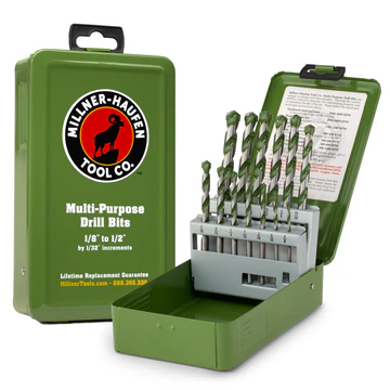 MILLNER HAUFEN 13 PIECE MULTI-PURPOSE DRILL BIT SET