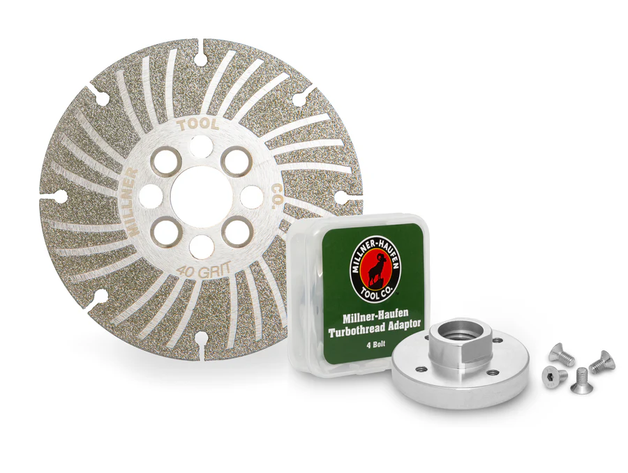 MILLNER HAUFEN ANGLE GRINDING WHEEL - ELECTROPLATED DIAMOND - 4 1/2" PLUS+