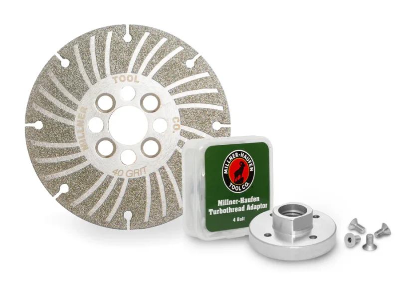 MILLNER HAUFEN ANGLE GRINDING WHEEL - ELECTROPLATED DIAMOND - 4 1/2" PLUS+