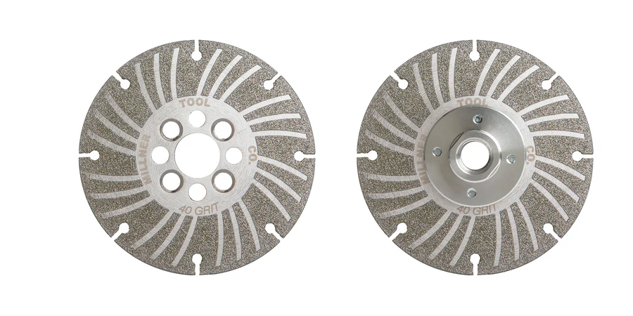 MILLNER HAUFEN ANGLE GRINDING WHEEL - ELECTROPLATED DIAMOND - 4 1/2" PLUS+