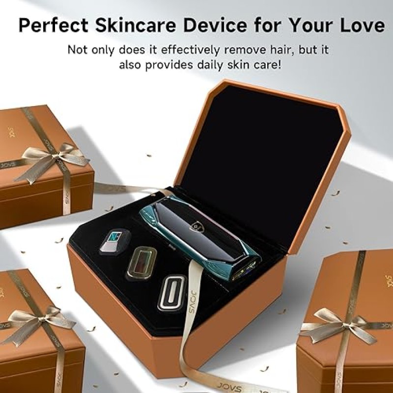 JOVS LASER HAIR REMOVAL DEVICE WITH SAPPHIRE ICE COOLING, 3-IN-1 HAIR REMOVAL SKIN CARE