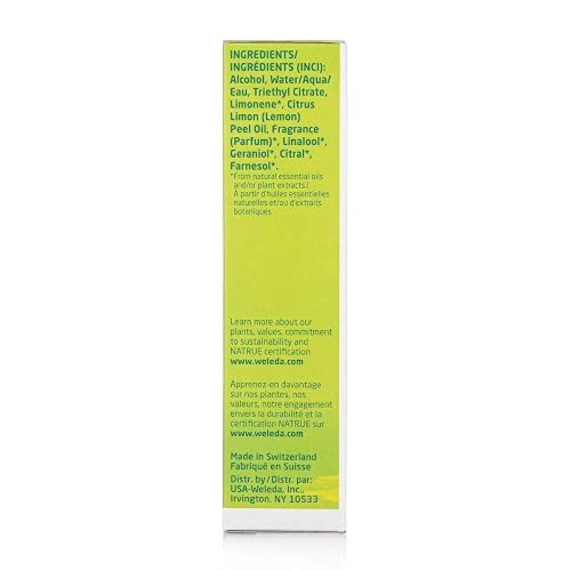 WELEDA CITRUS NATURAL DEODORANT SPRAY 3.4 FL OZ LONG-LASTING FRESHNESS FOR MEN WOMEN