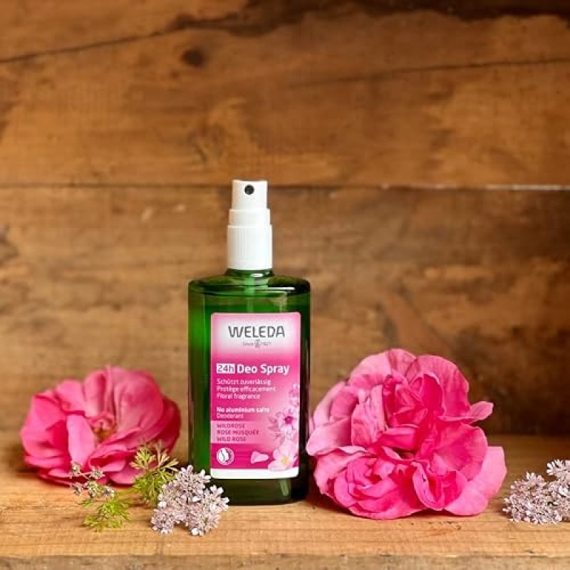 WELEDA WILD ROSE 24-HOUR NATURAL DEODORANT SPRAY 3.4 OZ LONG-LASTING FRESHNESS