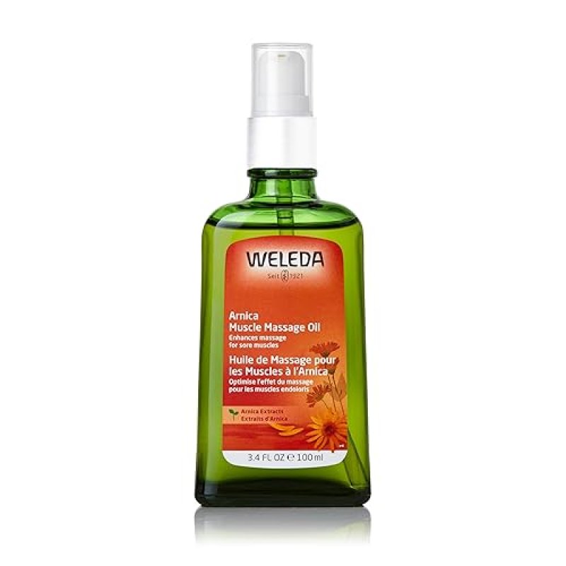 WELEDA ARNICA MUSCLE MASSAGE OIL 3.4 OZ NATURAL PLANT-BASED OIL WITH BIRCH, SUNFLOWER OLIVE