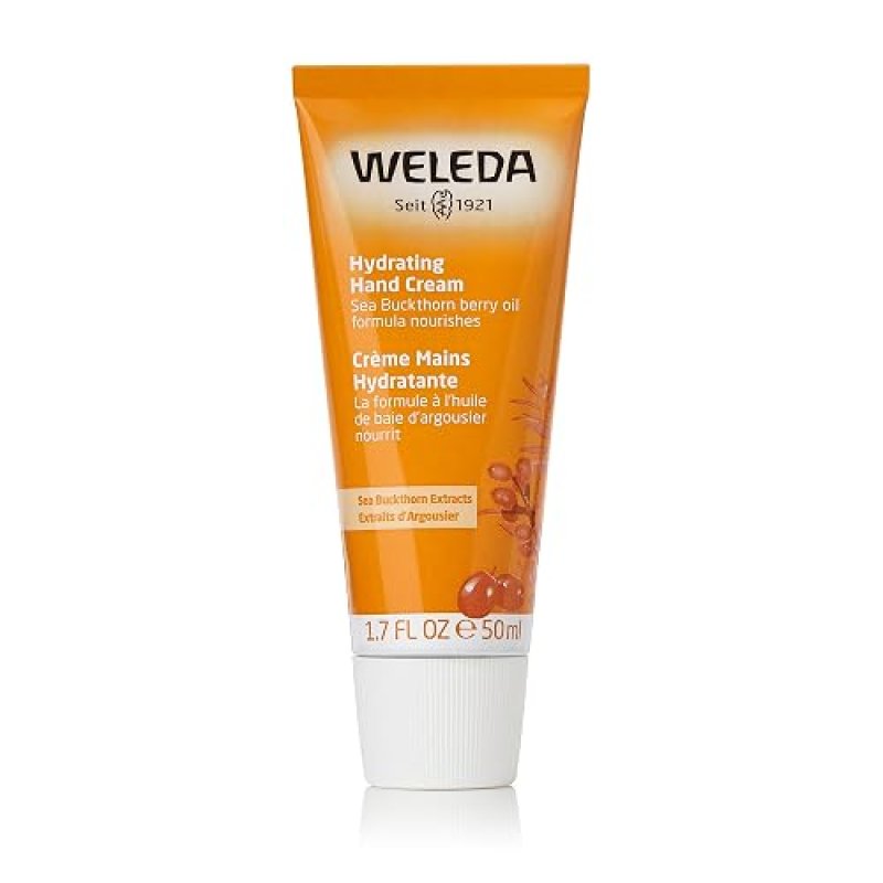 WELEDA SEA BUCKTHORN HAND CREAM 1.7 OZ NOURISHING MOISTURIZER FOR DRY HANDS