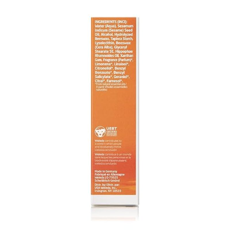 WELEDA SEA BUCKTHORN HAND CREAM 1.7 OZ NOURISHING MOISTURIZER FOR DRY HANDS