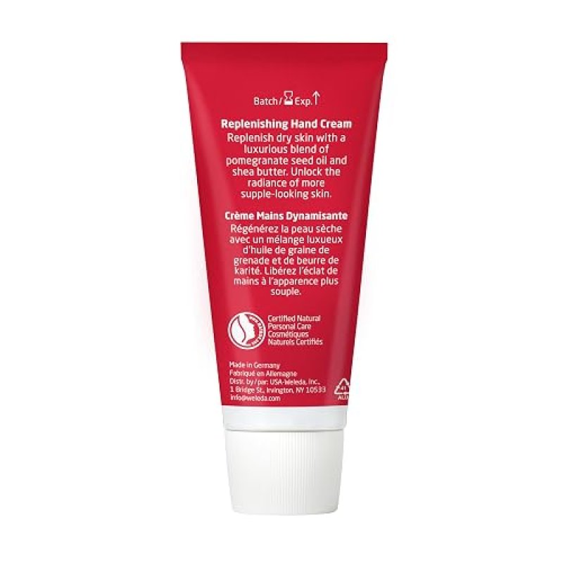 WELEDA POMEGRANATE REGENERATING HAND CREAM 1.7 OZ NOURISHING MOISTURIZER FOR DRY HANDS