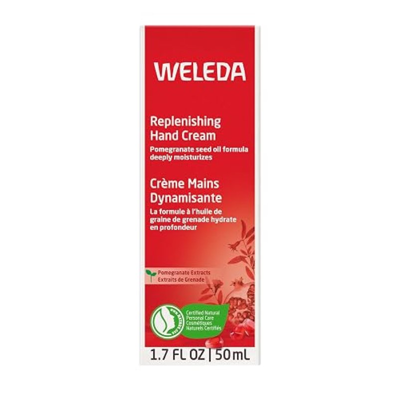 WELEDA POMEGRANATE REGENERATING HAND CREAM 1.7 OZ NOURISHING MOISTURIZER FOR DRY HANDS