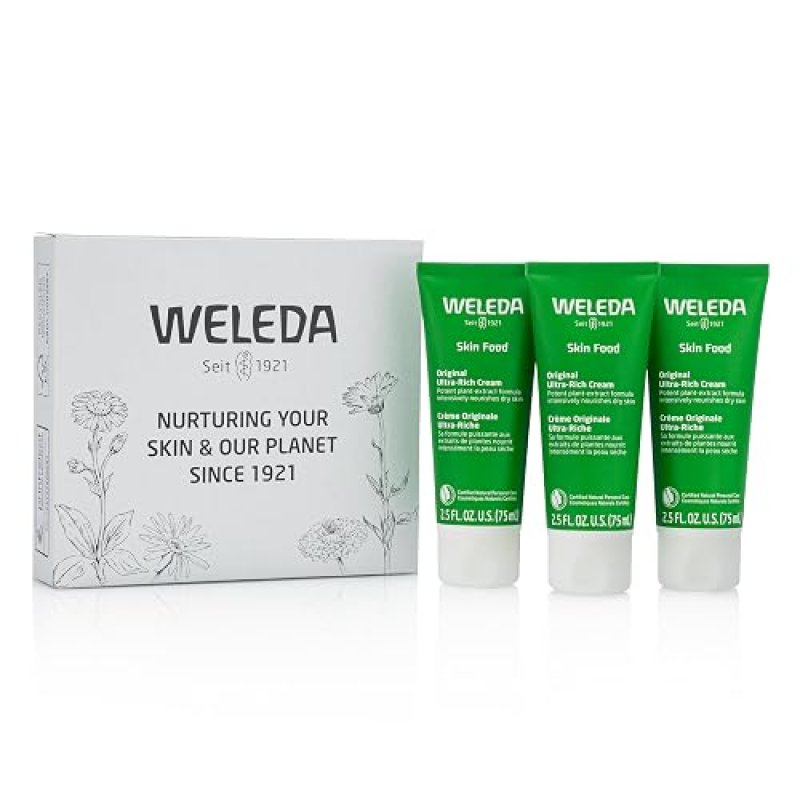 WELEDA SKIN FOOD ORIGINAL 3-PACK INTENSIVE MOISTURIZING CREAM FOR DRY SKIN