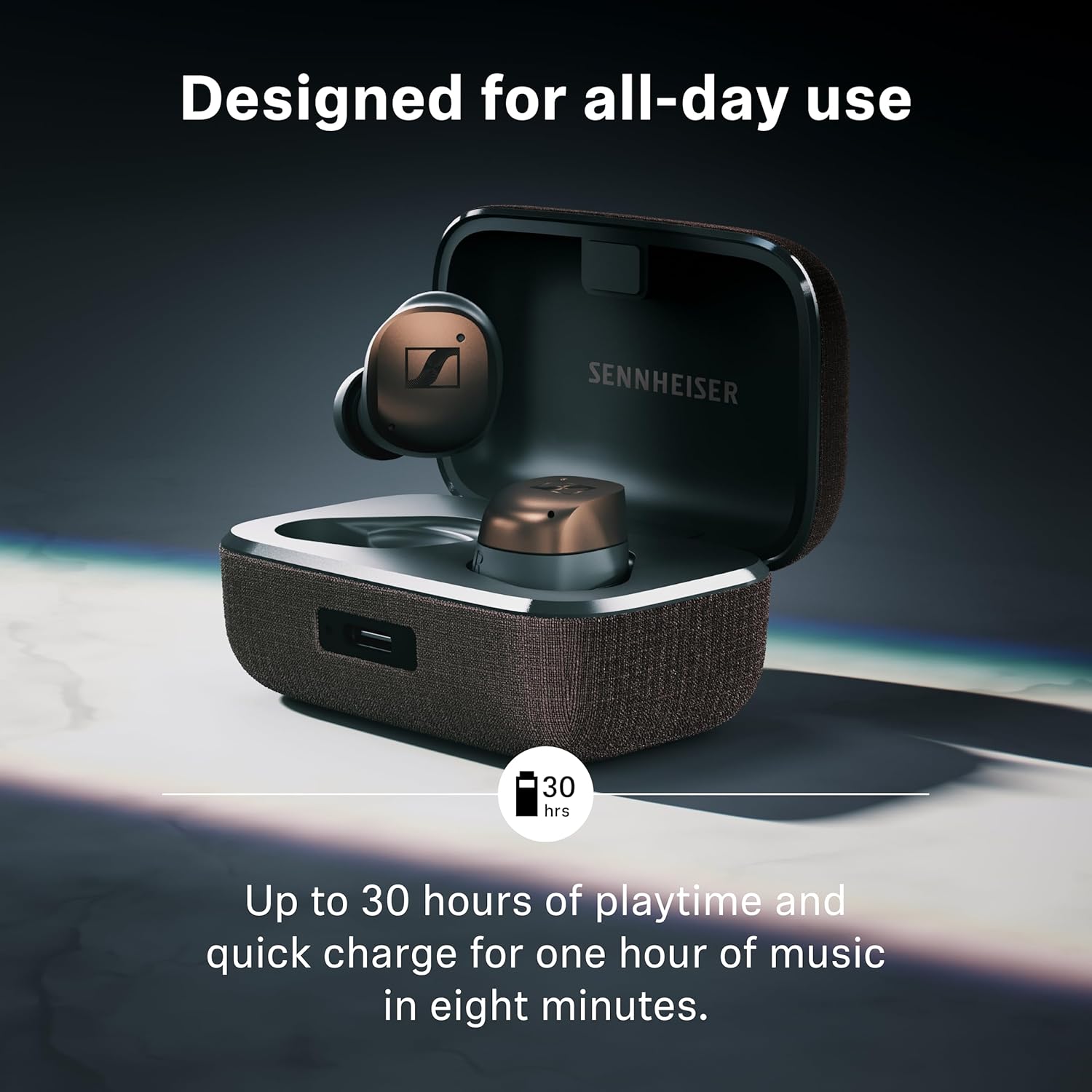 SENNHEISER MOMENTUM TRUE WIRELESS 4 EARBUDS BLUETOOTH 5.4 NOISE CANCELLING 30H BATTERY BLACK