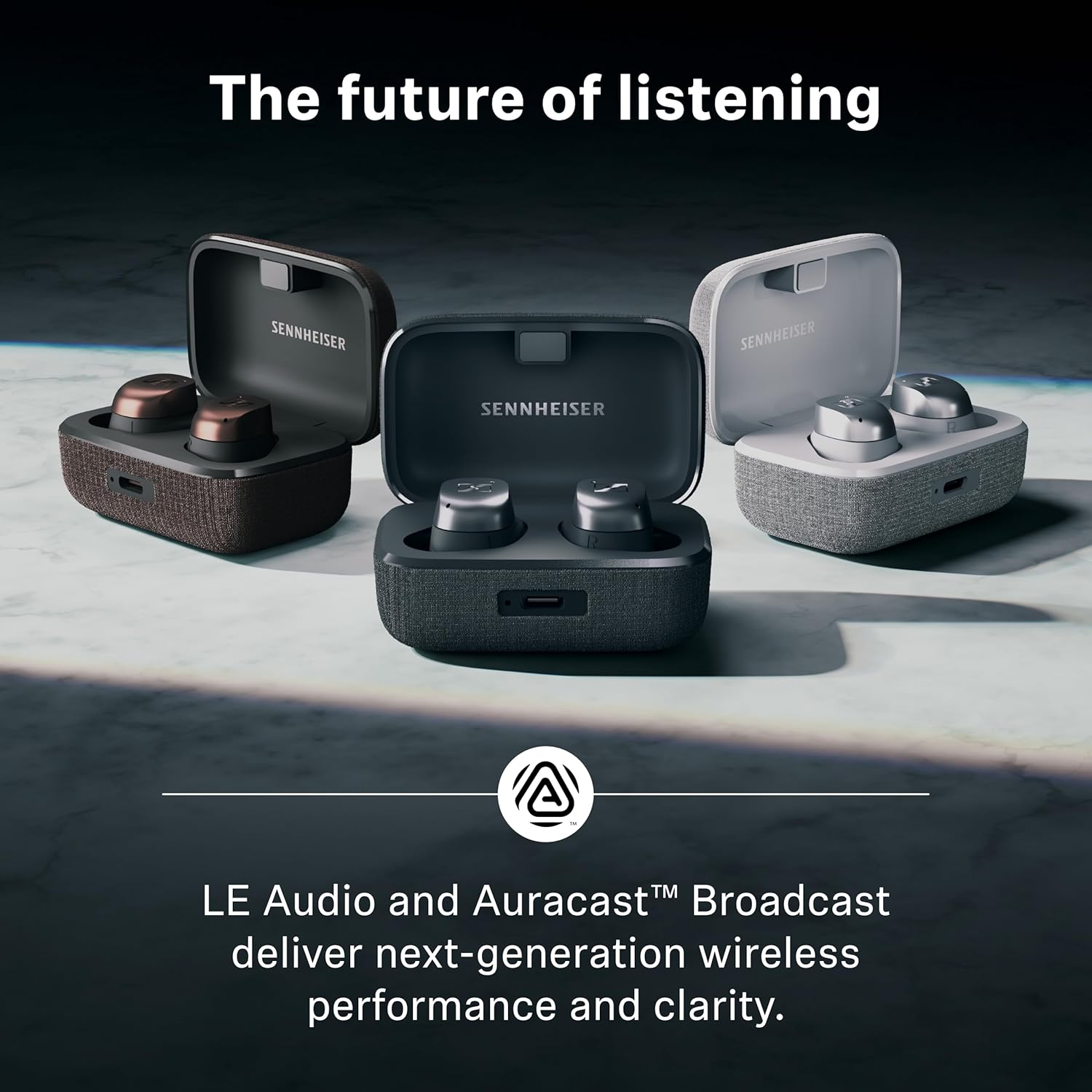 SENNHEISER MOMENTUM TRUE WIRELESS 4 EARBUDS BLUETOOTH 5.4 NOISE CANCELLING 30H BATTERY BLACK