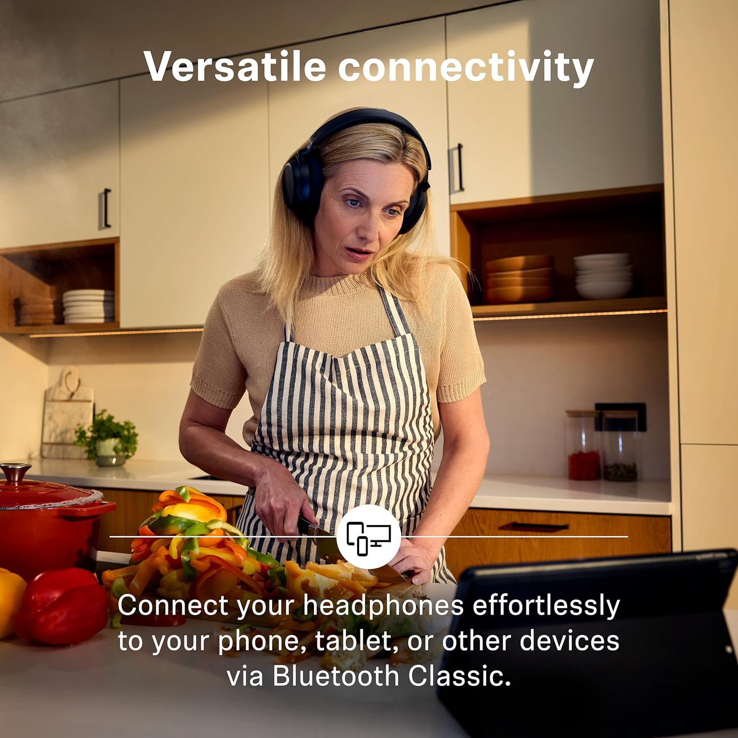 SENNHEISER RS 255 WIRELESS TV HEADPHONES BUNDLE WITH BLUETOOTH, LOW LATENCY, 50H BATTERY
