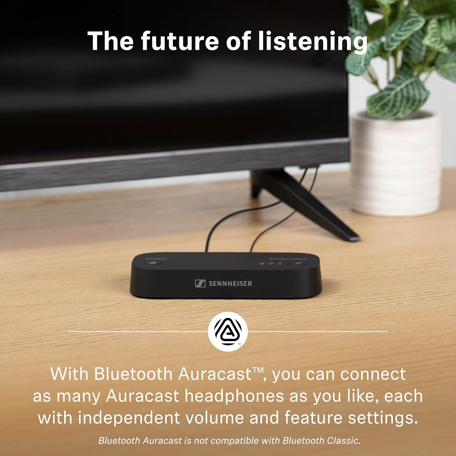 SENNHEISER RS 255 WIRELESS TV HEADPHONES BUNDLE WITH BLUETOOTH, LOW LATENCY, 50H BATTERY