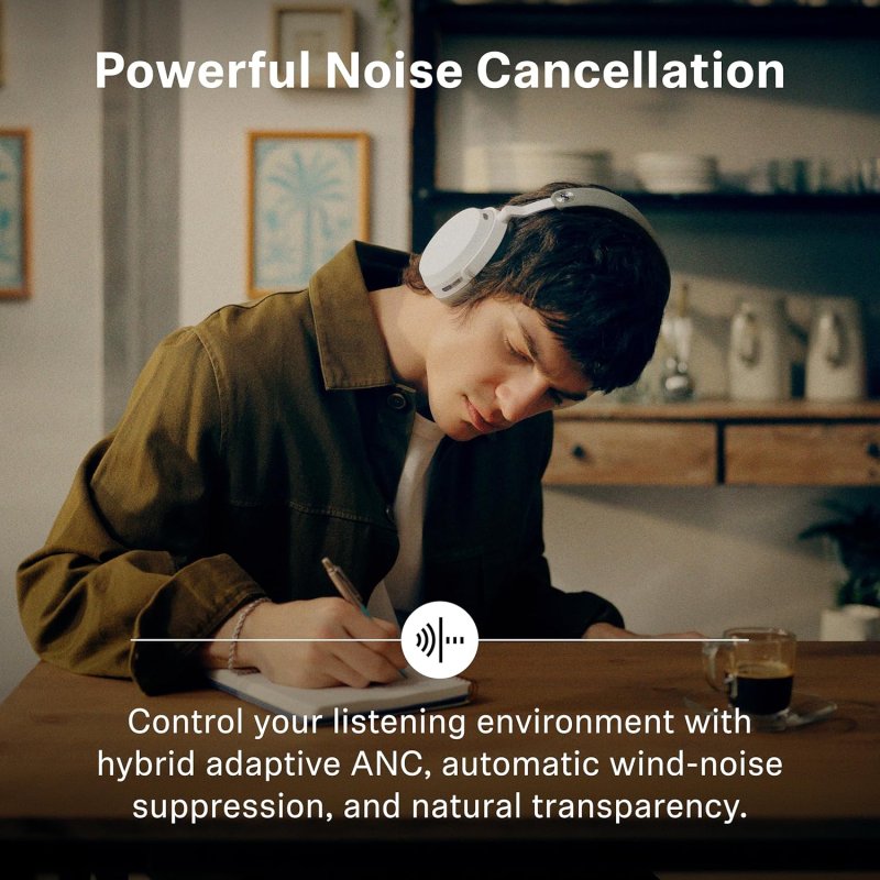 SENNHEISER MOMENTUM 5 WIRELESS NOISE CANCELLING HEADPHONES WITH BLUETOOTH, ANC 57H BATTERY