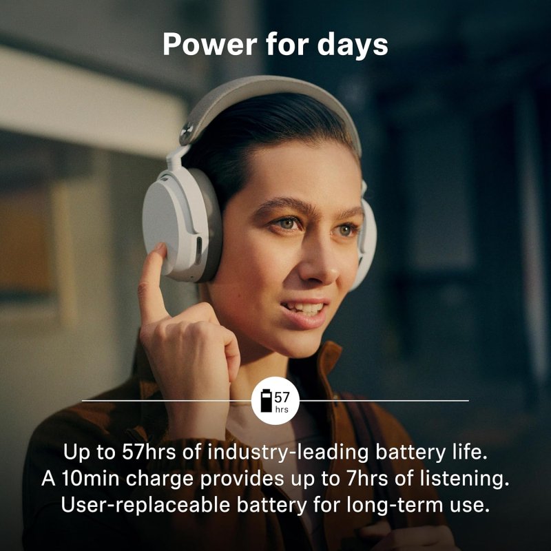 SENNHEISER MOMENTUM 5 WIRELESS NOISE CANCELLING HEADPHONES WITH BLUETOOTH, ANC 57H BATTERY