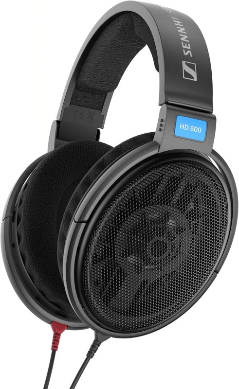 SENNHEISER HD 600 OPEN-BACK AUDIOPHILE HEADPHONES OVER-EAR WIRED BLACK PREMIUM COMFORT
