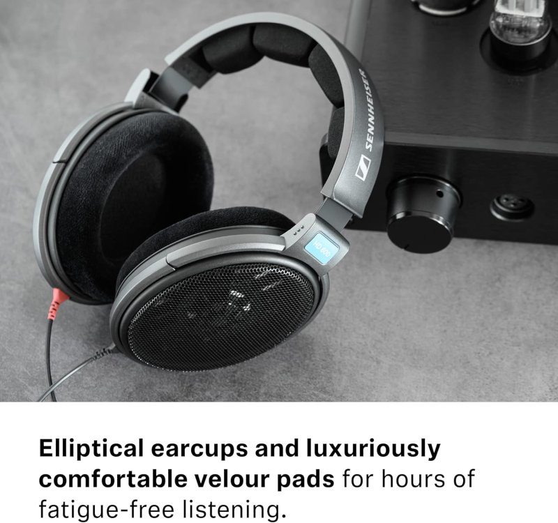 SENNHEISER HD 600 OPEN-BACK AUDIOPHILE HEADPHONES OVER-EAR WIRED BLACK PREMIUM COMFORT