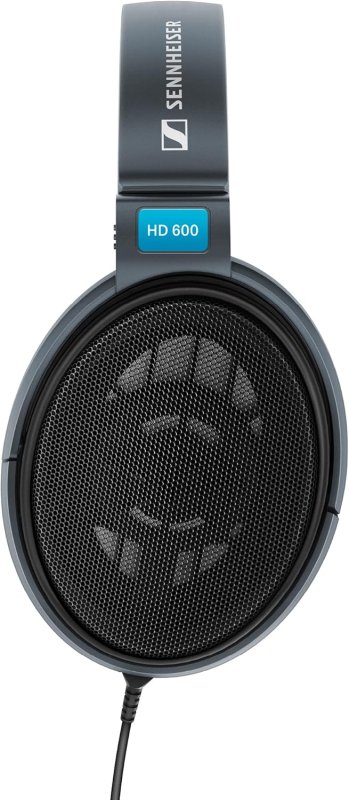 SENNHEISER HD 600 OPEN-BACK AUDIOPHILE HEADPHONES OVER-EAR WIRED BLACK PREMIUM COMFORT