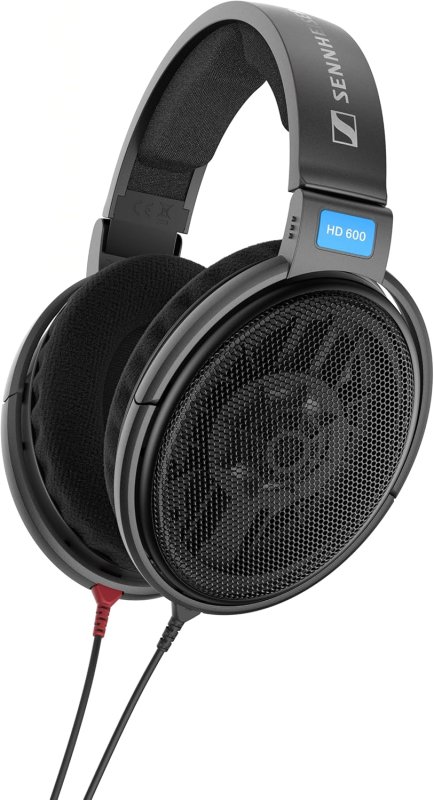 SENNHEISER HD 600 OPEN-BACK AUDIOPHILE HEADPHONES OVER-EAR WIRED BLACK PREMIUM COMFORT