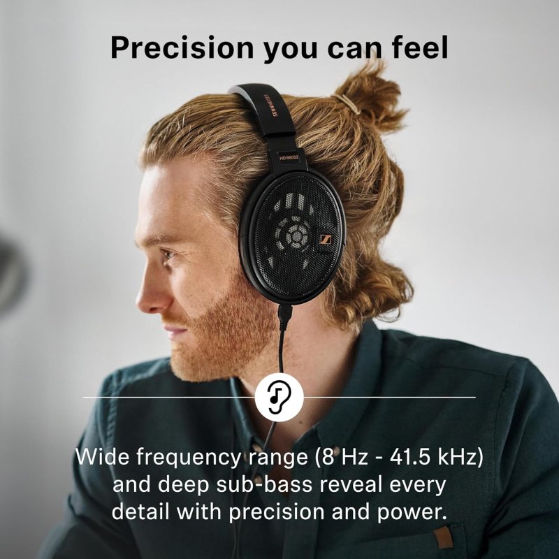 SENNHEISER HD660S2 OPEN-BACK AUDIOPHILE HEADPHONES HIGH-FIDELITY SOUND, COMFORTABLE FIT