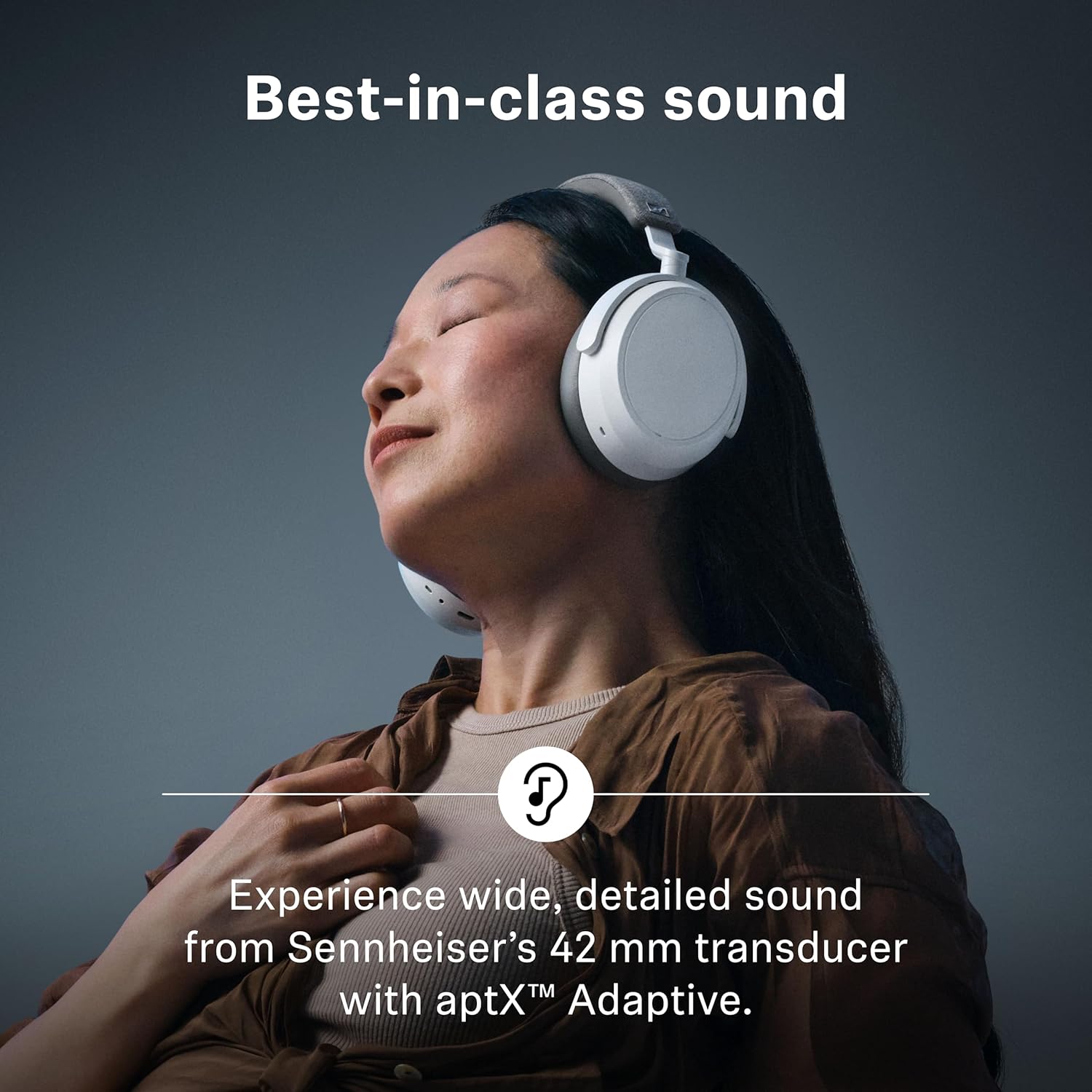 SENNHEISER MOMENTUM 4 WIRELESS OVER-EAR BLUETOOTH HEADPHONES WITH ANC, 60H PLAYTIME, GRAPHITE