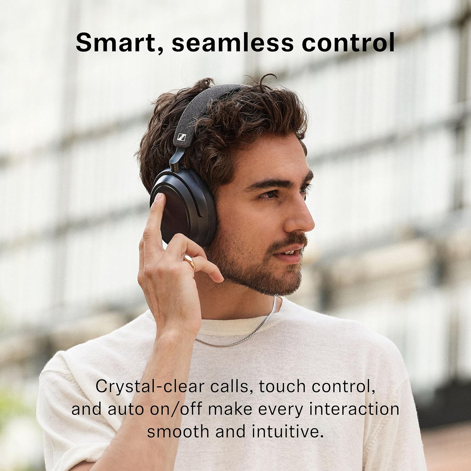 SENNHEISER MOMENTUM 4 WIRELESS OVER-EAR BLUETOOTH HEADPHONES WITH ANC, 60H PLAYTIME, GRAPHITE