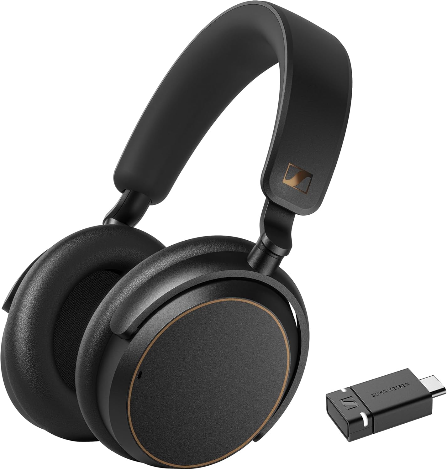 SENNHEISER ACCENTUM WIRELESS BLUETOOTH HEADPHONES WITH 50H BATTERY, ANC, CLEAR CALLS - BLACK COPPER