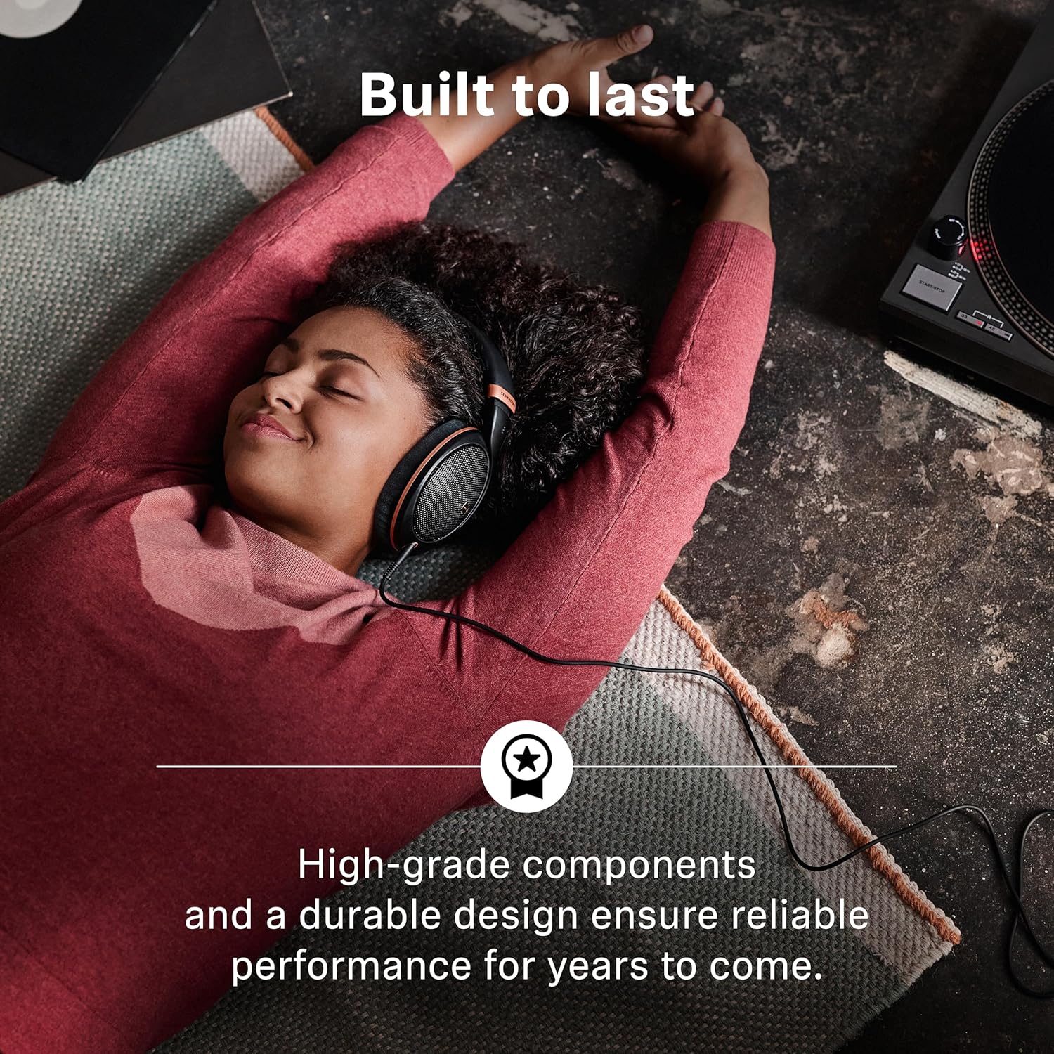 SENNHEISER HD 505 WIRED OVER-EAR HEADPHONES COPPER EDITION TRANSPARENT SOUND, BASS, COMFORT