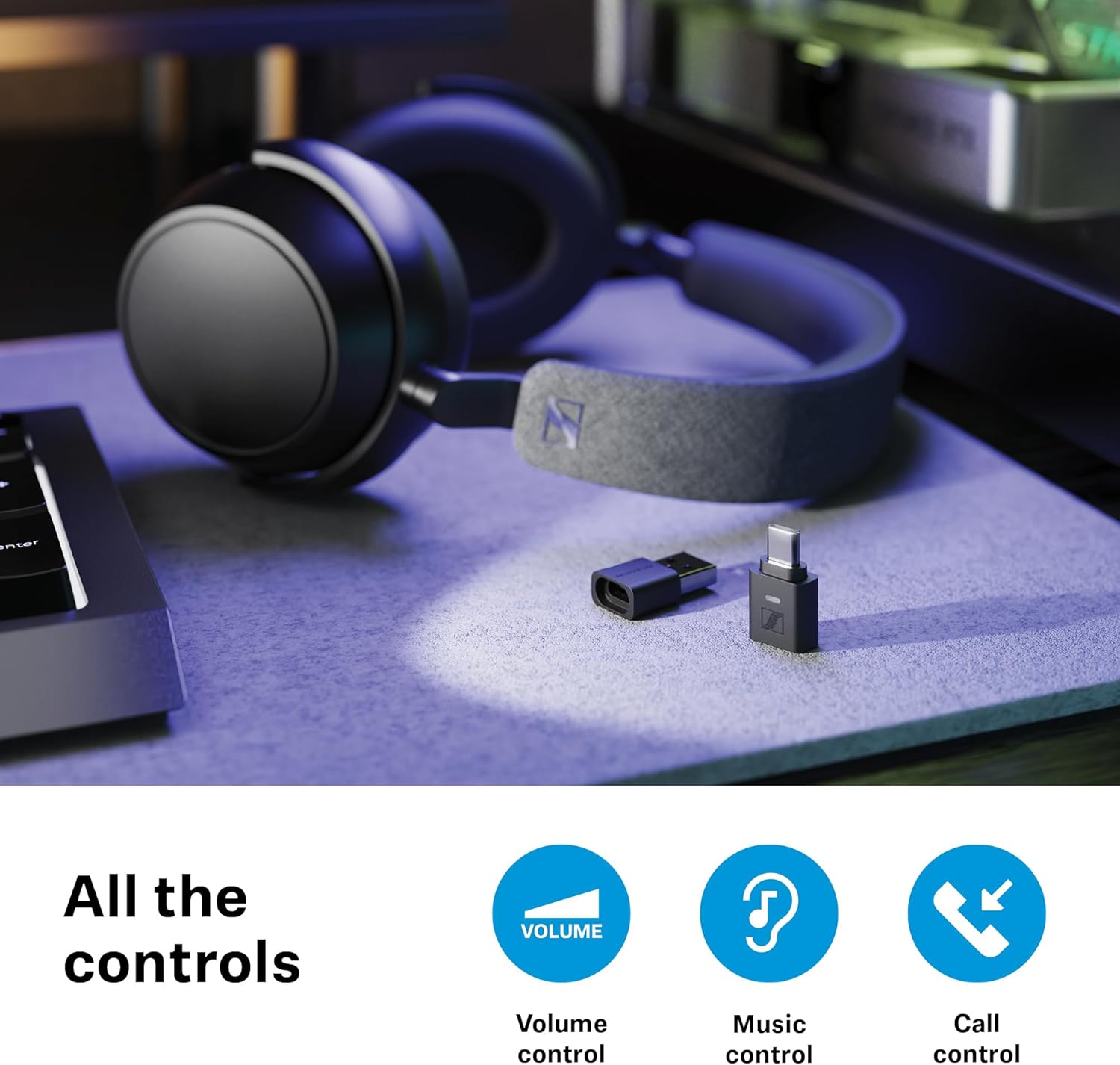 SENNHEISER BTD 700 BLUETOOTH 5.4 USB DONGLE - APTX LOSSLESS, AURACAST, LOW LATENCY AUDIO TRANSMITTER