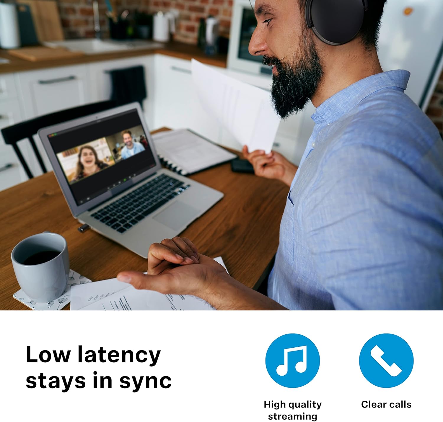 SENNHEISER BTD 600 BLUETOOTH USB-A USB-C DONGLE WITH APTX FOR MUSIC, CALLS VIDEOS