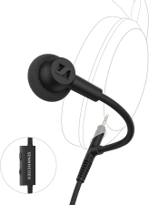 SENNHEISER HD 500 BAM BOOM ARM MIC WITH VOLUME MUTE CONTROLS FOR HD 560S 505 620S HEADPHONES
