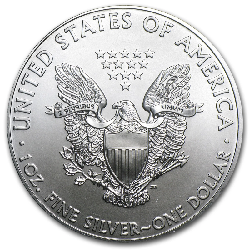 APMEX 1 OZ AMERICAN SILVER EAGLE BU (RANDOM YEAR) LOT OF 20