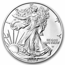 APMEX 2026 1 OZ AMERICAN SILVER EAGLE COIN BU (MONSTER BOX)