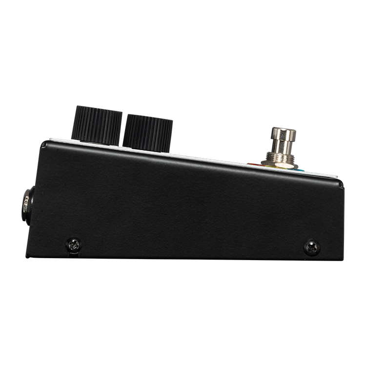 GIBSON MAESTRO INVADER DISTORTION EFFECTS PEDAL ALL-ANALOG DISTORTION PEDAL WITH ONBOARD NOISE GATE WITH INTERNAL TRIM POTENTIOMETER TO ADJUST GATE THRESHOLD