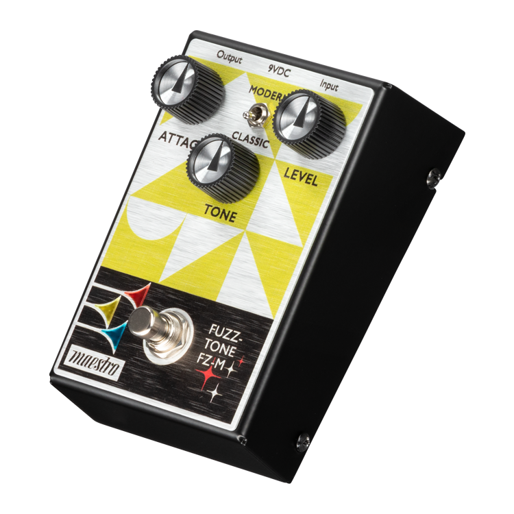 GIBSON MAESTRO FUZZ-TONE FZ-M EFFECTS PEDALALL-ANALOG FUZZ PEDAL WITH MODERN AND CLASSIC MODES AND A THREE-CONTROL LAYOUT