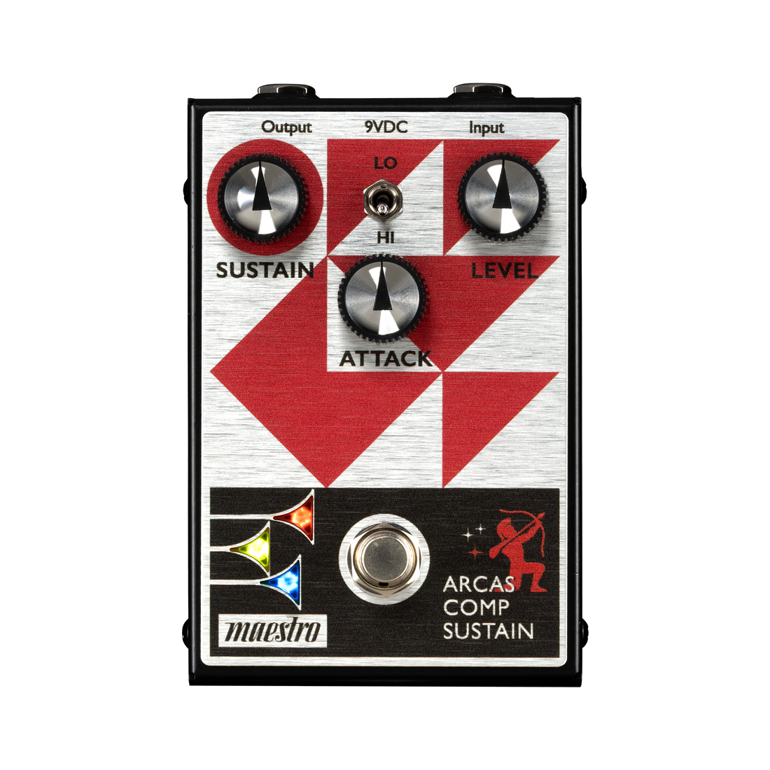GIBSON MAESTRO ARCAS COMPRESSOR SUSTAINER ALL-ANALOG COMPRESSOR PEDAL WITH THREE CONTROLS AND TWO MODES